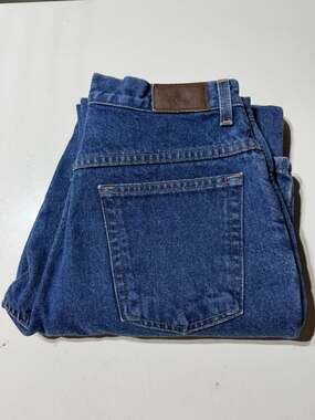 L.L.Bean Double L Relaxed Fit Flannel-Lined Jeans Women's Size 8 M-T